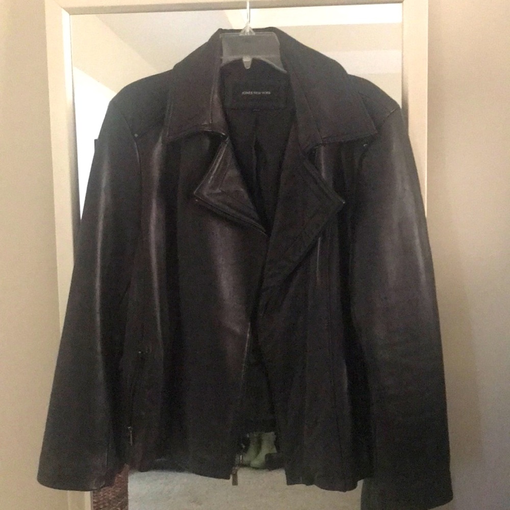Black (real) leather jacket
